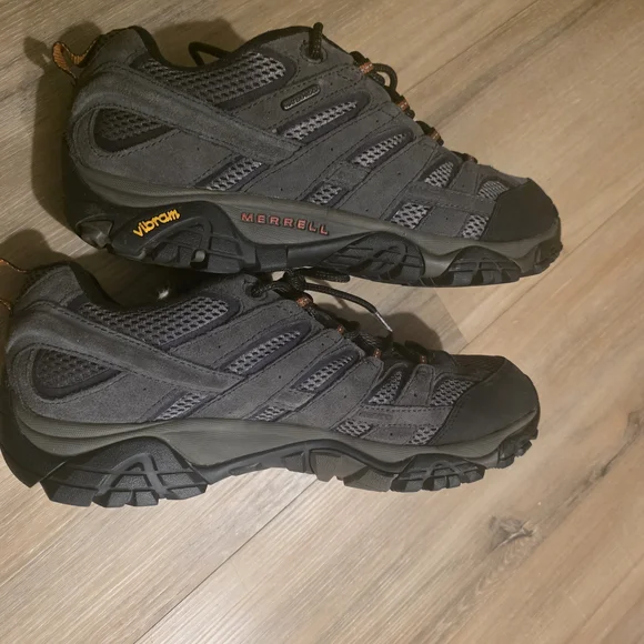 EUC Merrell Beluga Black and Gray Mesh Athletic Vibram Performance Hiking Shoes - Picture 6 of 6